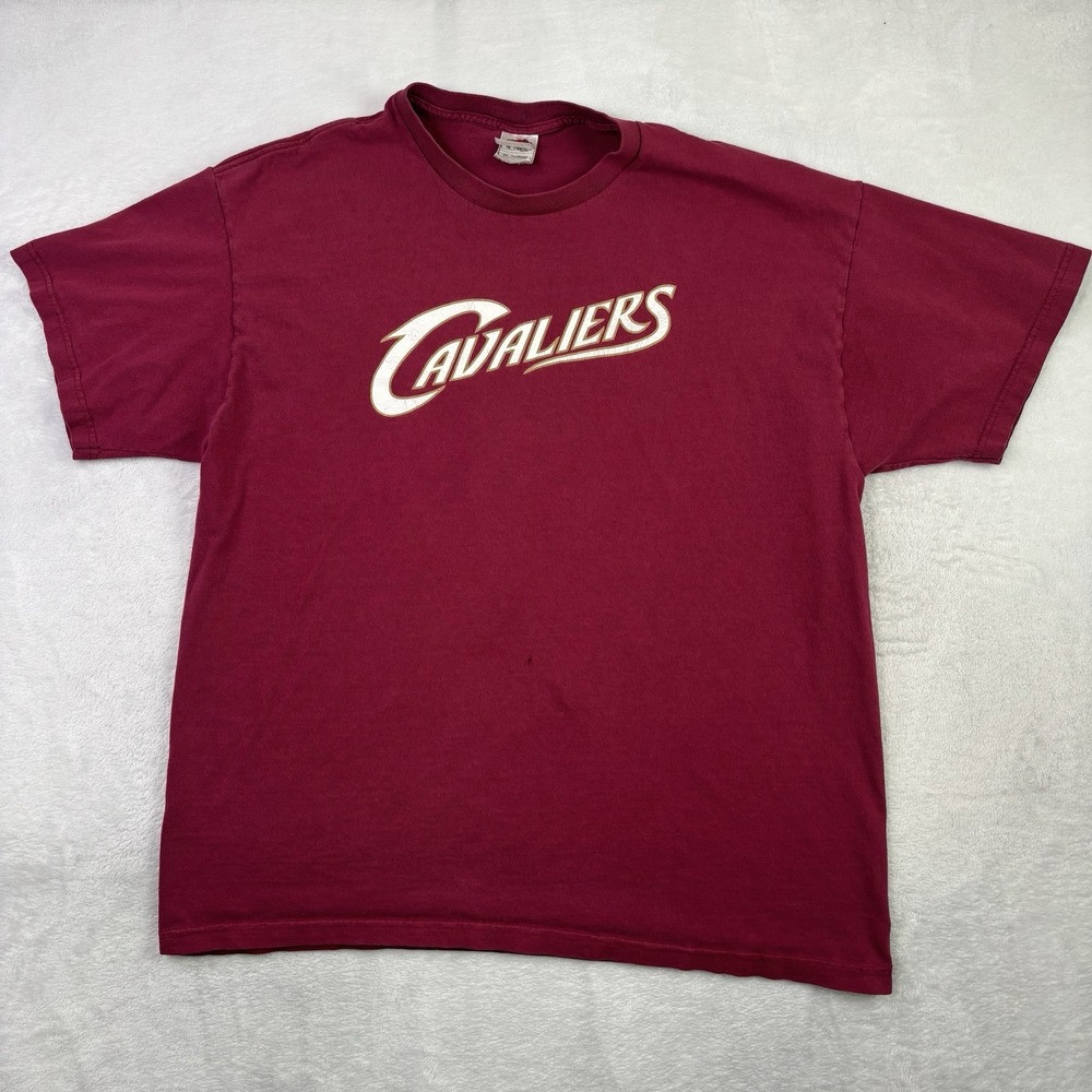 VTG 2005 Cleveland Cavaliers Lebron James Opening Night Red Shirt Men's XL